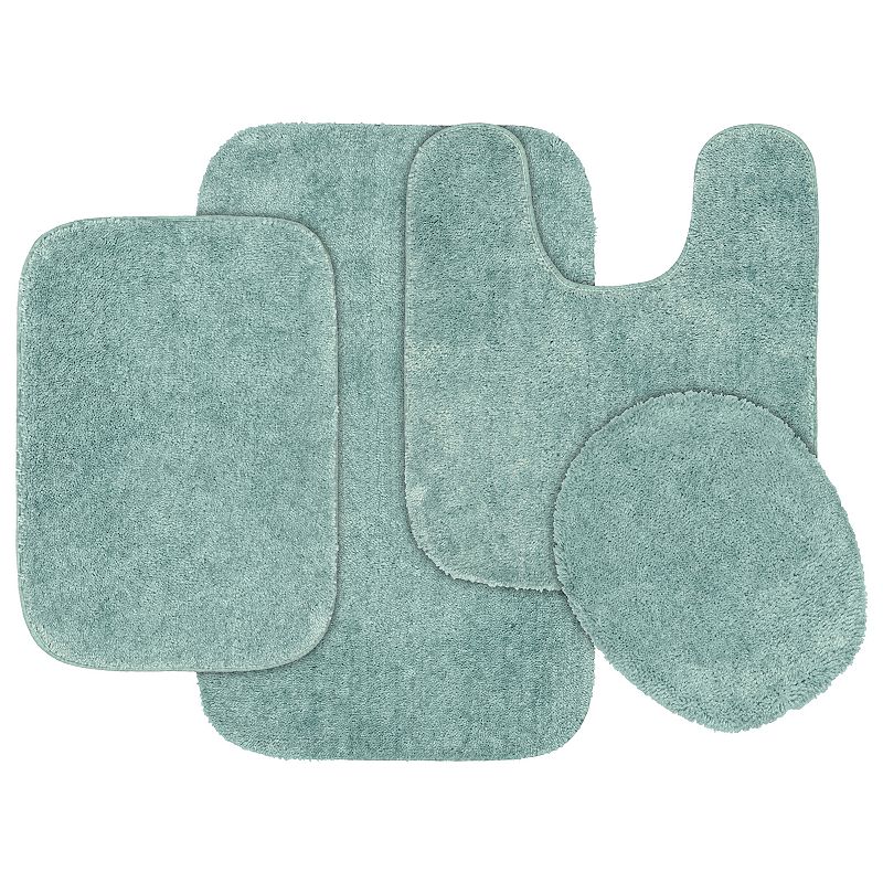 Garland Rug 4-Piece Chocolate Bath Rug Set – Soft Bathroom Mats, China Made