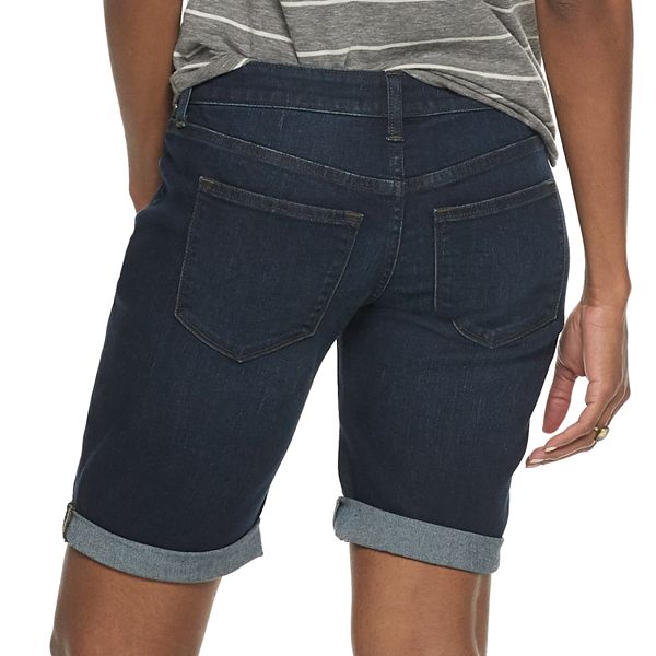 Women's SONOMA Goods for Life™ Cuffed Bermuda Jean Shorts