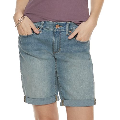 Women's SONOMA Goods for Life® Cuffed Bermuda Jean Shorts