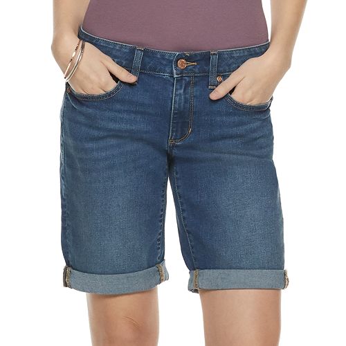 Women's SONOMA Goods for Life™ Cuffed Bermuda Jean Shorts