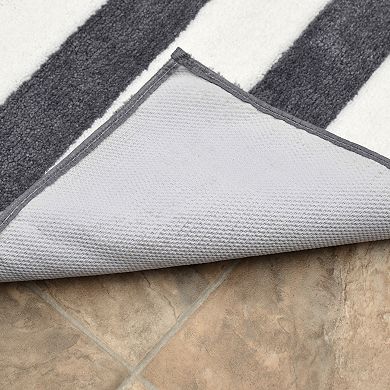 Garland Deco Beach Stripe 2-piece Bath Rug Set