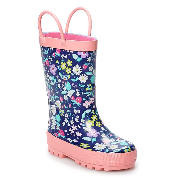Carters Kids Girls Cleo Rubber Rainboot Rain Boot 