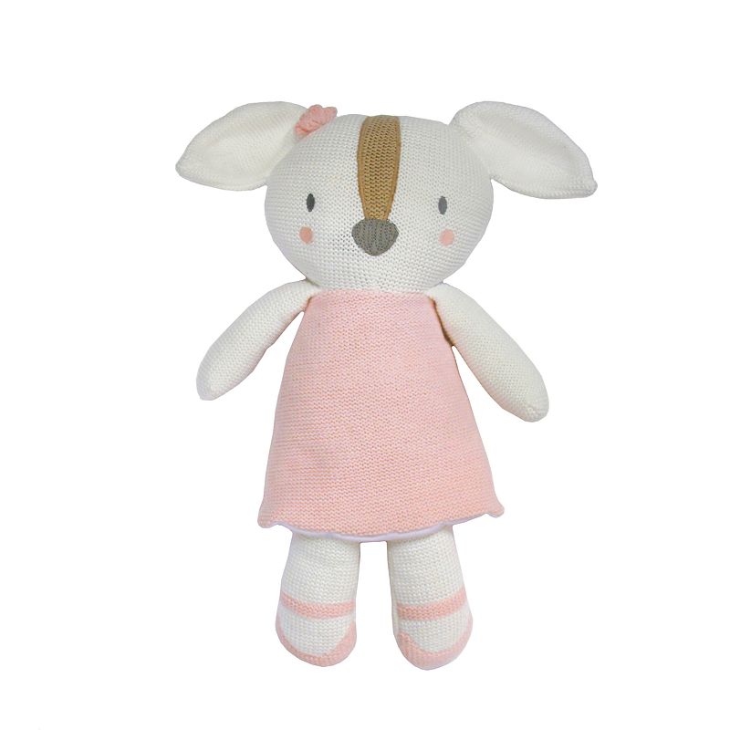 Living Textiles Baby Plush Animal Toy, Light Pink