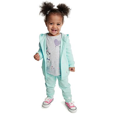 Baby Girl Jumping Beans® Fleece Zip Hoodie