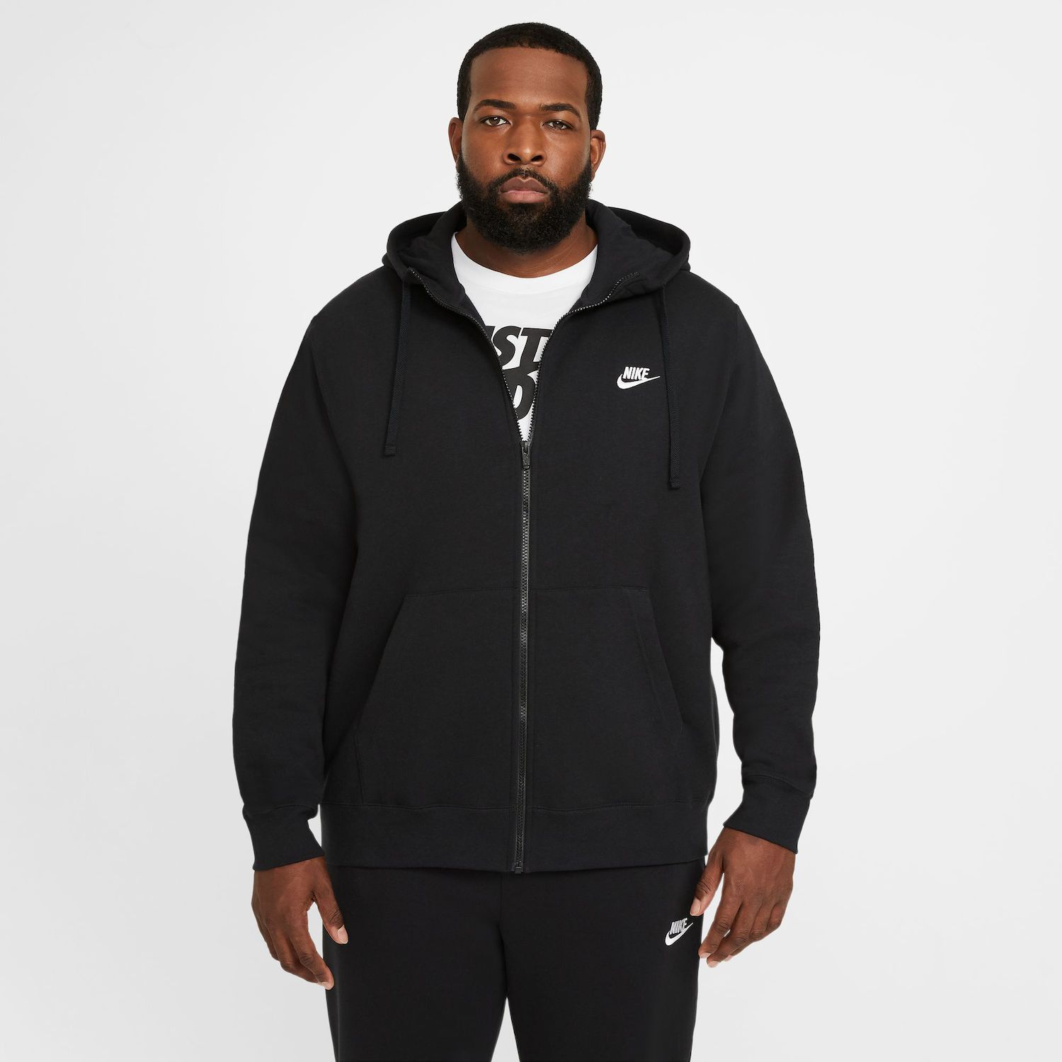 black nike jacket hoodie