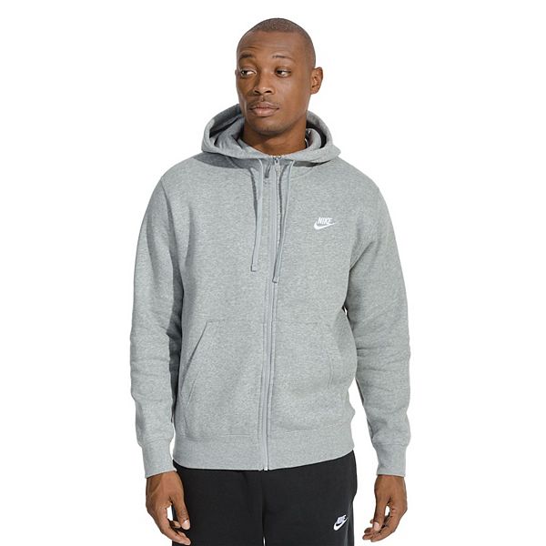 mens grey nike zip up