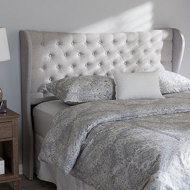 Baxton Studio Cadence Button Tufted Headboard
