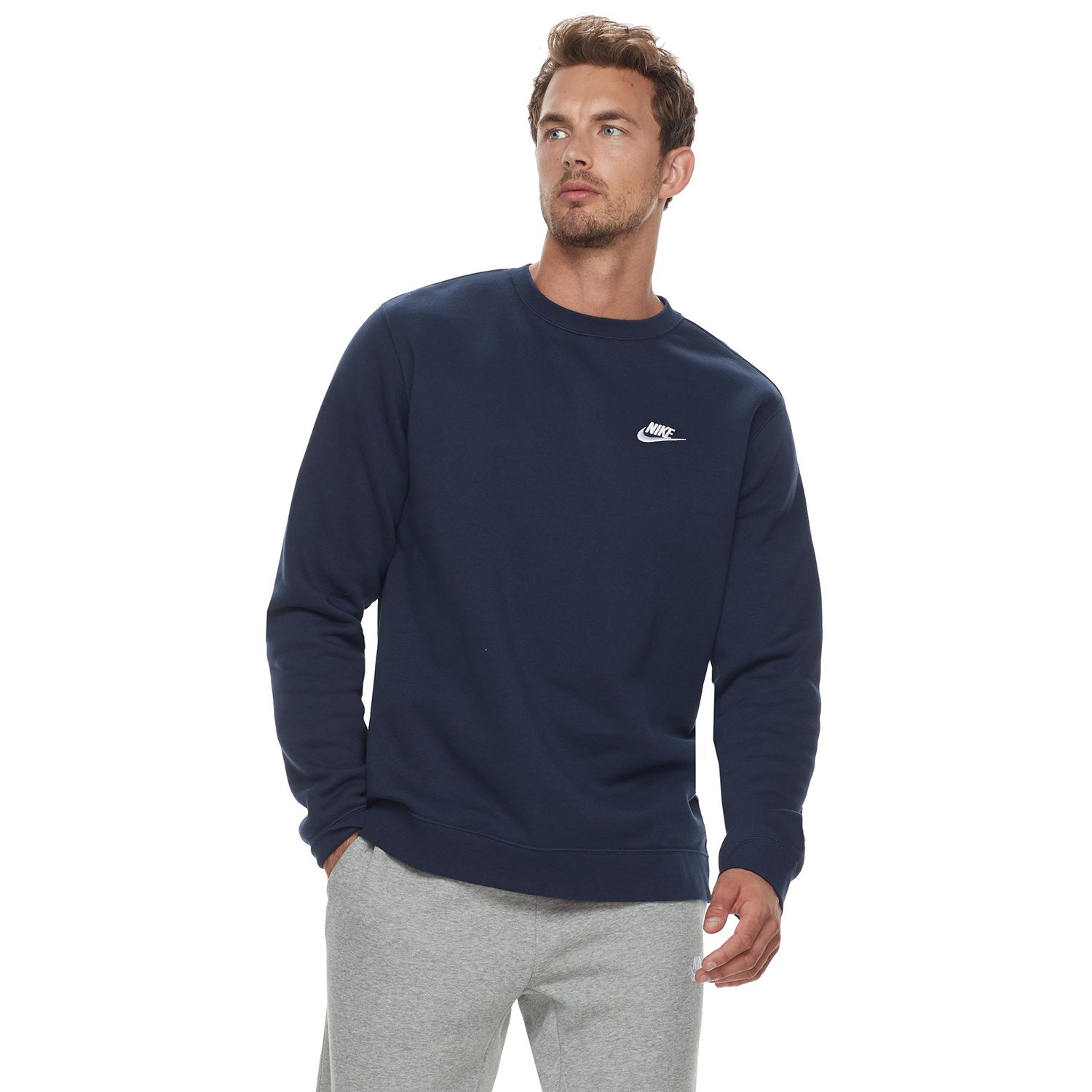 men's club fleece crew sweatshirt