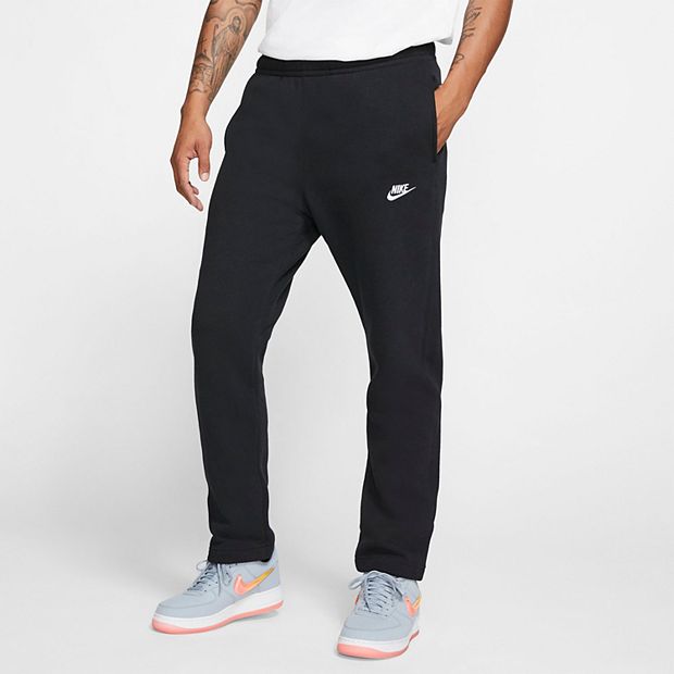 Nike Men's Sportswear Open Hem Club Pants, Dark Grey Heather/White,  XX-Large Tall
