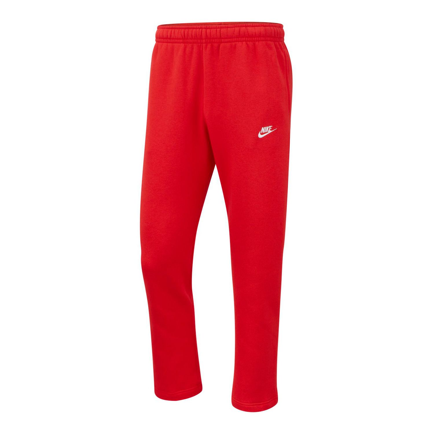 white and red nike pants