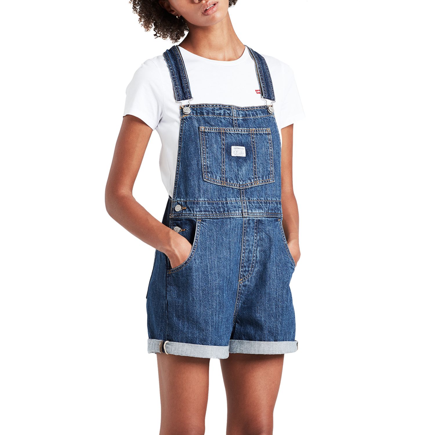 levi's vintage denim shortalls