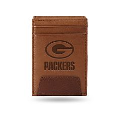 Green Bay Packers Black Leather Cash & Card Holder