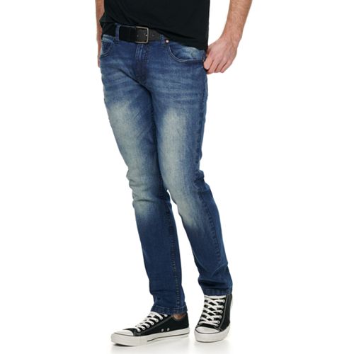 Men's Cultura Belted Medium Wash Jeans