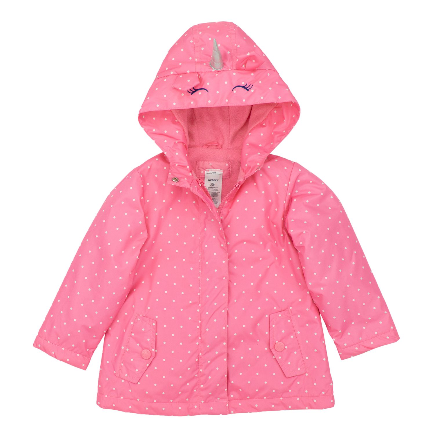 polka dot raincoat
