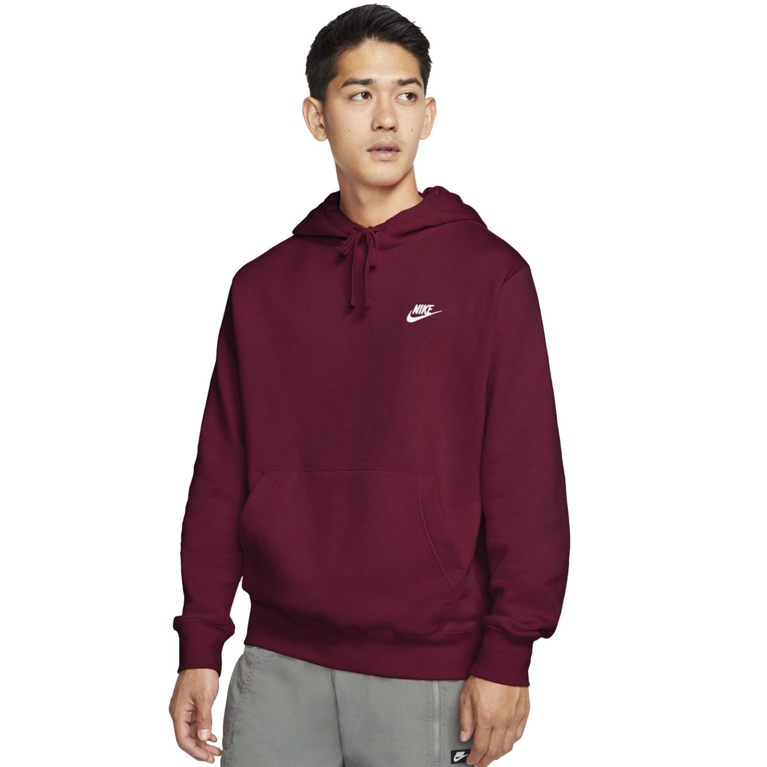 red pullover nike hoodie