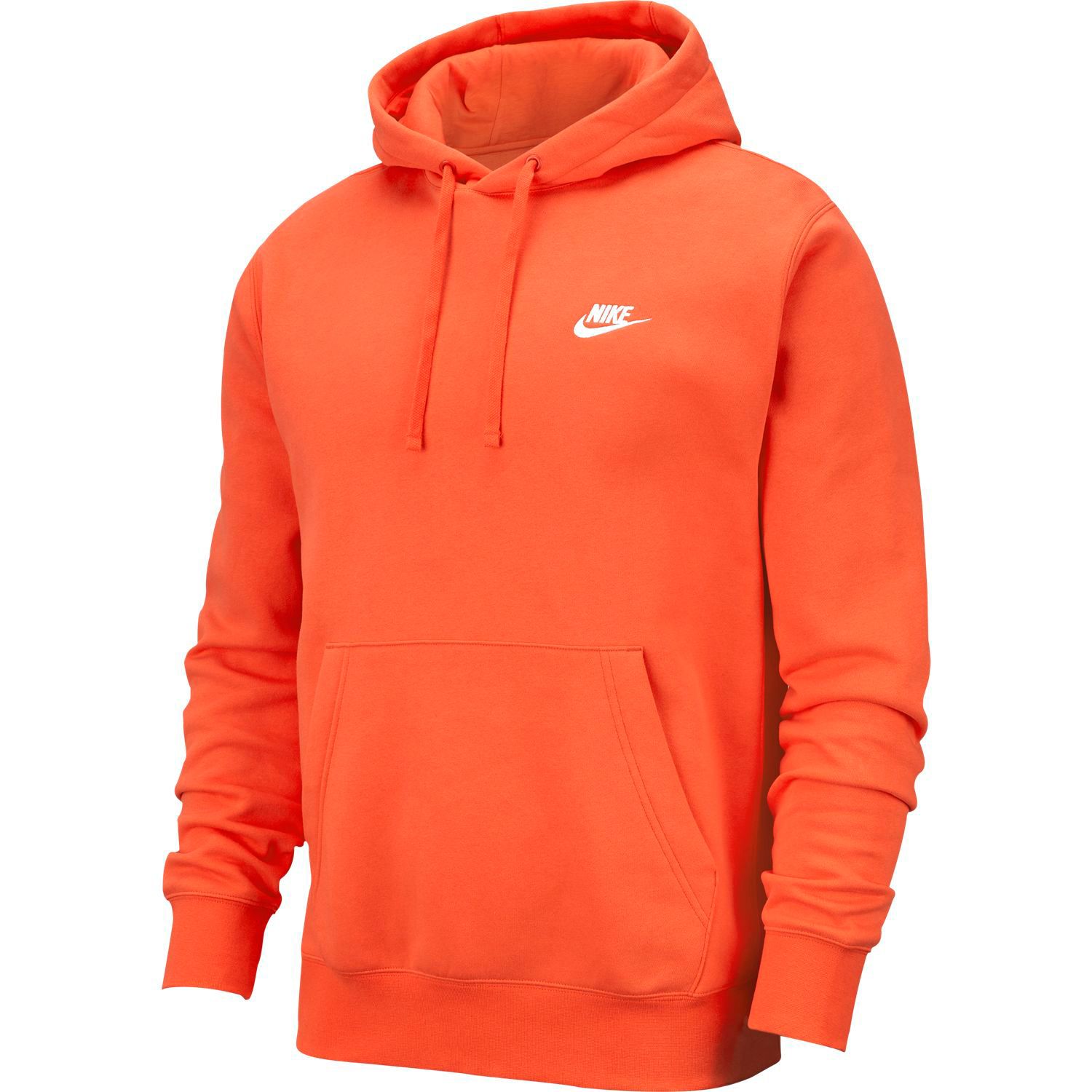 orange nike zip up hoodie 