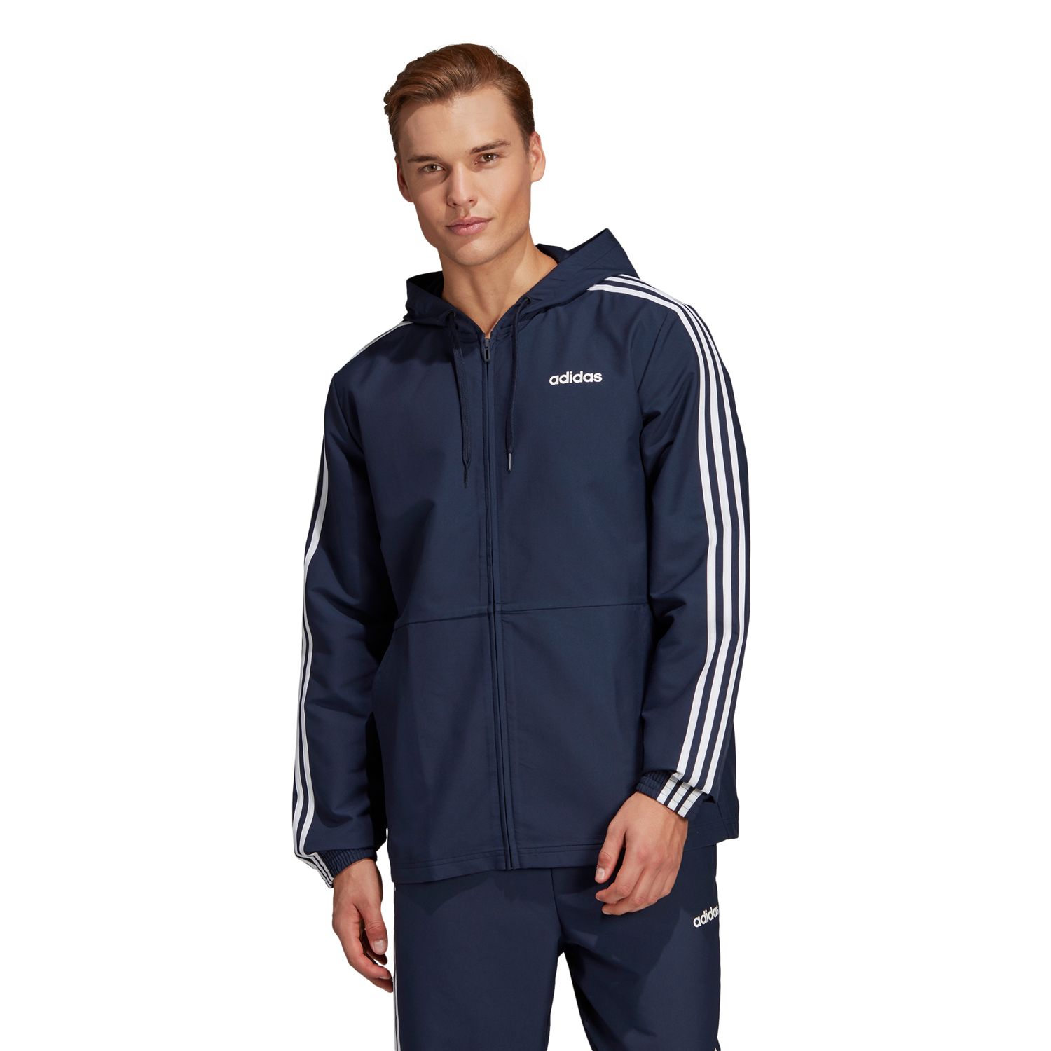 Men's adidas Essential Striped Windbreaker