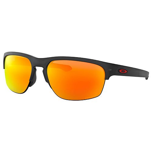 Oakley Silver Edge OO9413 65mm Square Semi-Rimless Mirrored Sunglasses