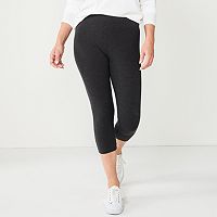 Plus Size Sonoma Goods For Life® Knit Capri Leggings