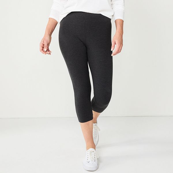 Women's Sonoma Goods For Life® Wide-Waistband Capri Leggings - Heathered  Gray (MEDIUM) – Kohl's Inventory Checker – BrickSeek