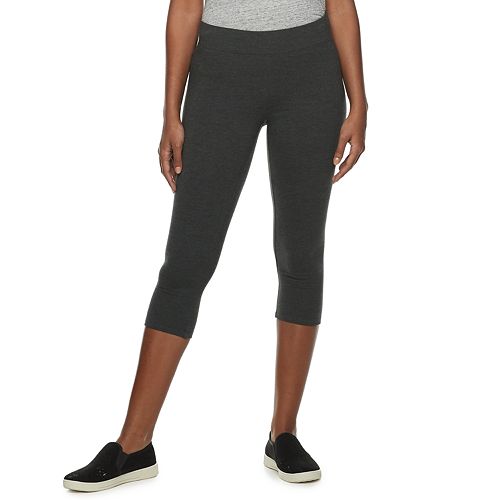Women's SONOMA Goods for Life™ WideWaist Midrise Capri Leggings