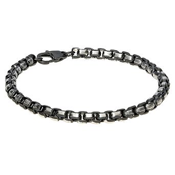 Men's LYNX Stainless Steel Ion-Plated Chain Bracelet