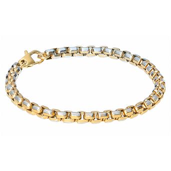 Men's LYNX Stainless Steel Ion-Plated Chain Bracelet