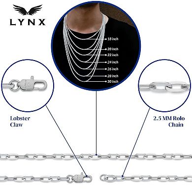 Men's LYNX Stainless Steel Chain Necklace