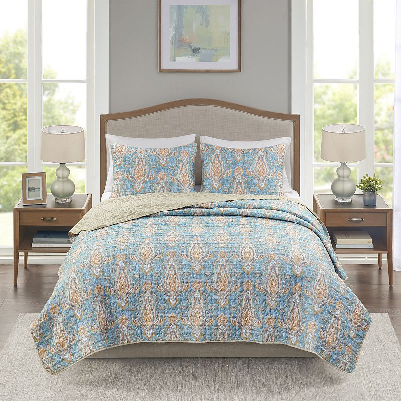 Madison Park Essentials Quilt Set, Dark Blue, Twin