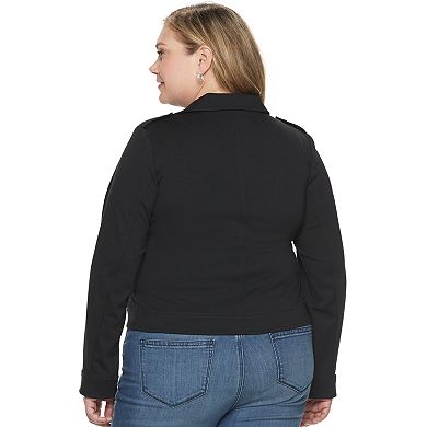 Plus Size EVRI Ponte Moto Jacket