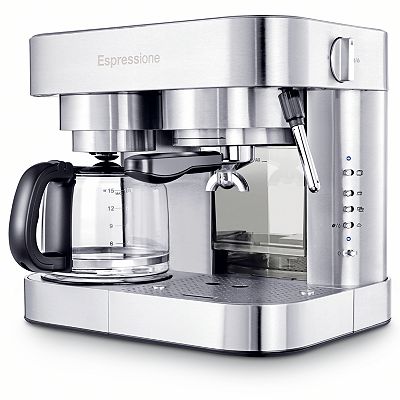 Espressione Stainless Steel Combination Espresso Machine & Coffee Maker
