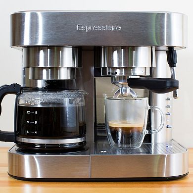 Espressione Stainless Steel Combination Espresso Machine & Coffee Maker