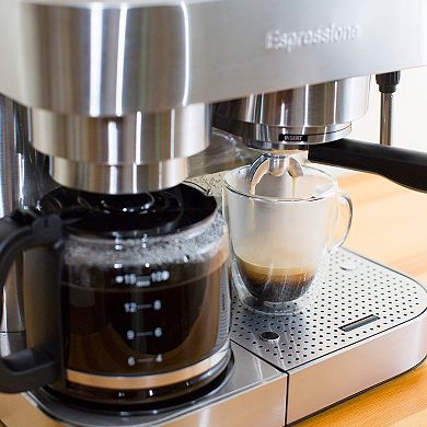 Espressione Stainless Steel Combination Espresso Machine & Coffee Maker