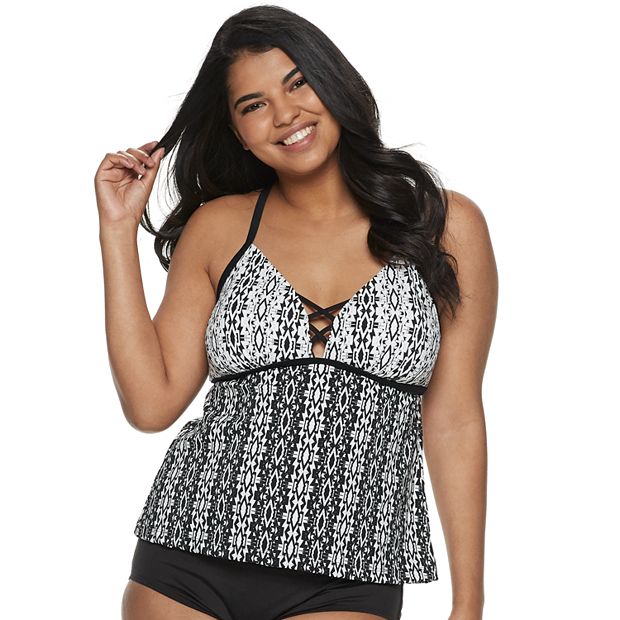 Kohls plus size on sale tankini