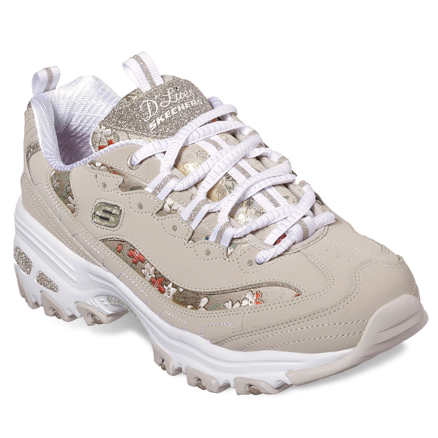 skechers floral sneakers