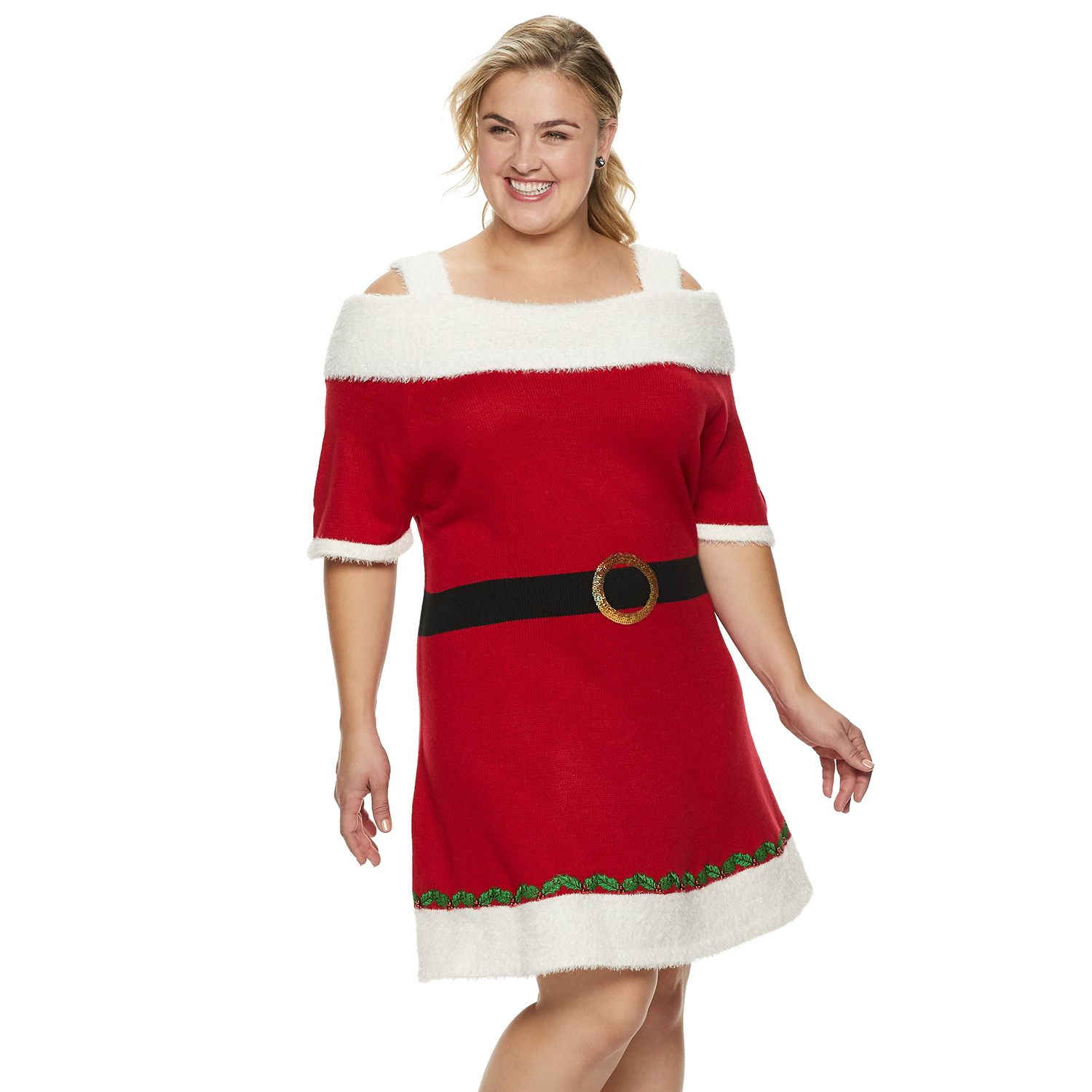 plus size red holiday dress