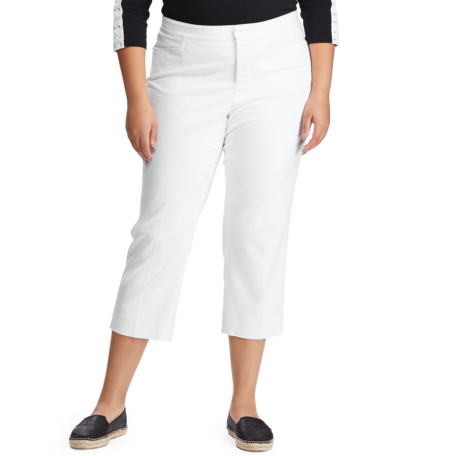 plus size cotton twill pants