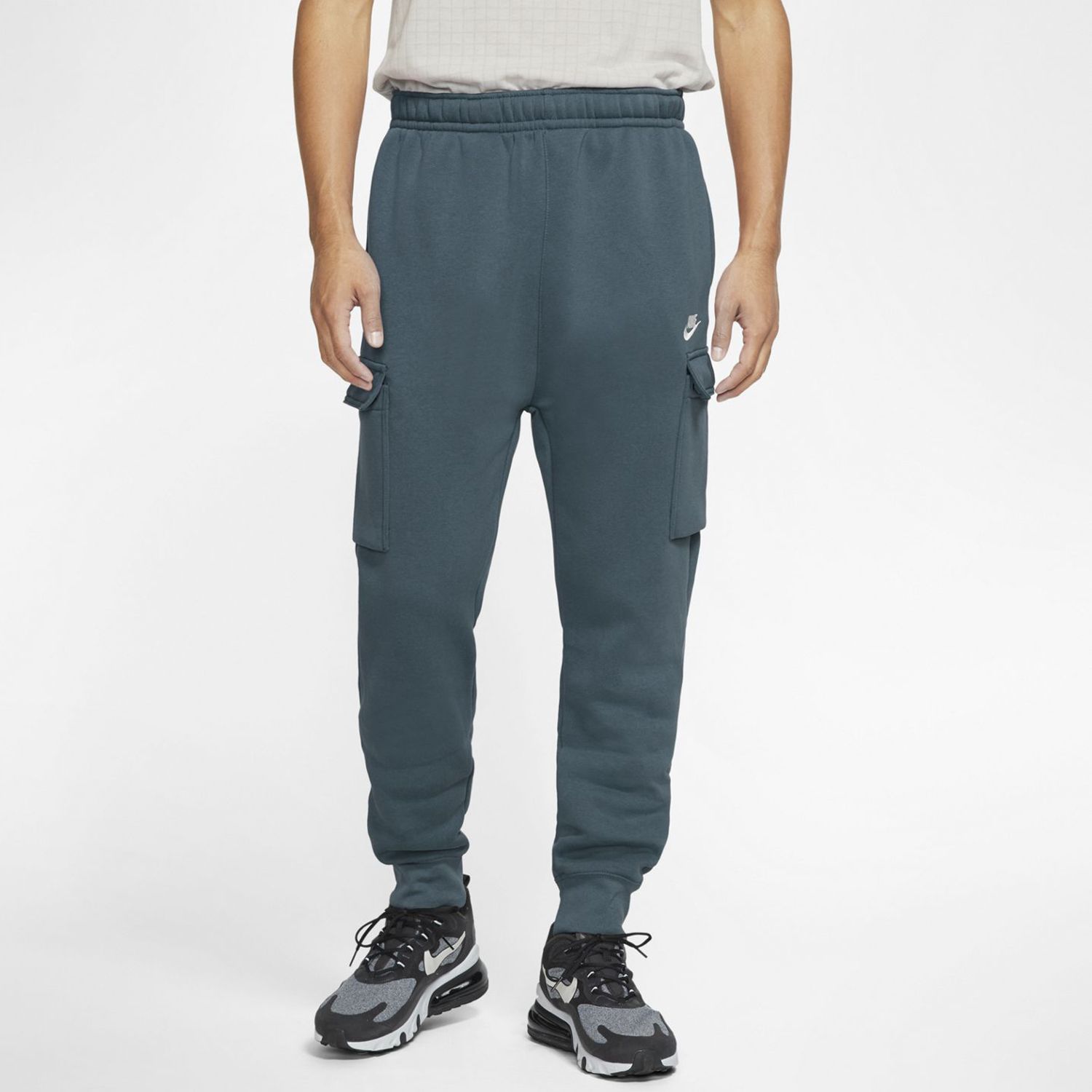 nike men's cargo pocket fleece pants