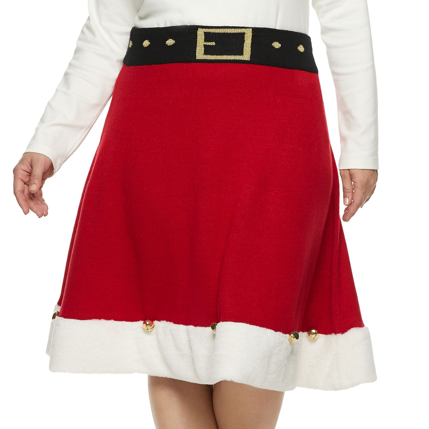 plus size christmas skirt