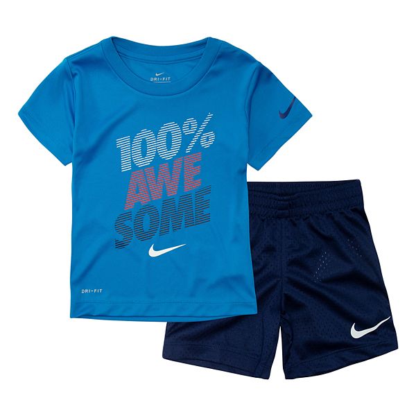 Toddler Boy Nike 2 Piece Tee & Shorts Set