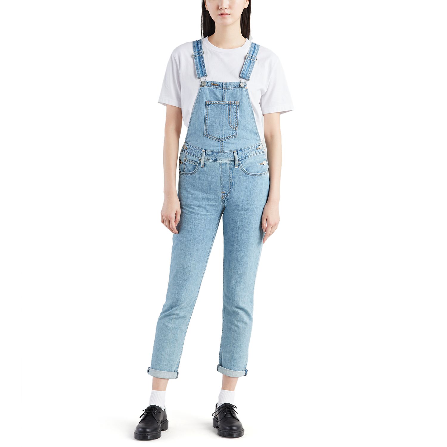 levis denim overalls womens