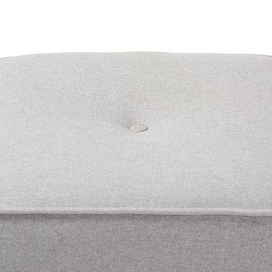 Baxton Studio Modern Grey Ottoman