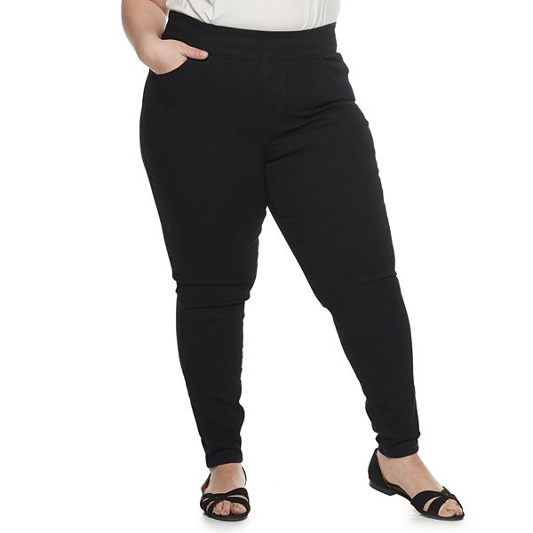 Plus Size EVRI Pull-On Ankle Skinny Jeans