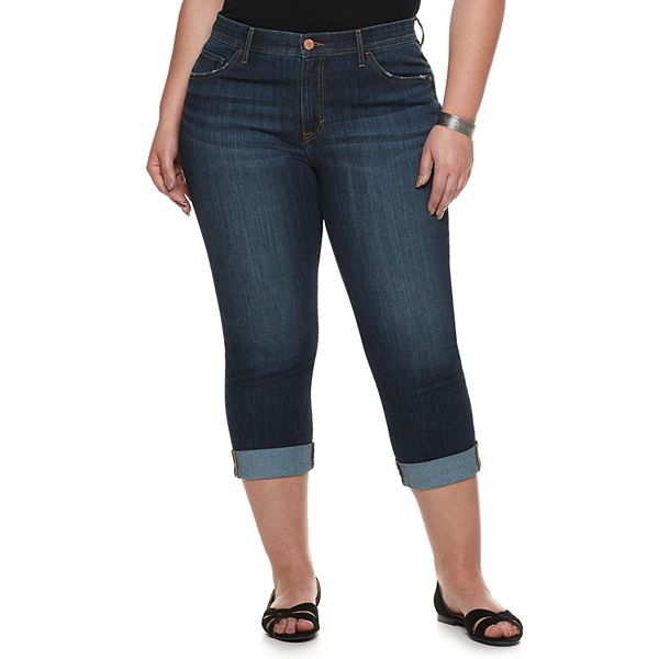 Plus Size EVRI Midrise Capri Jeans