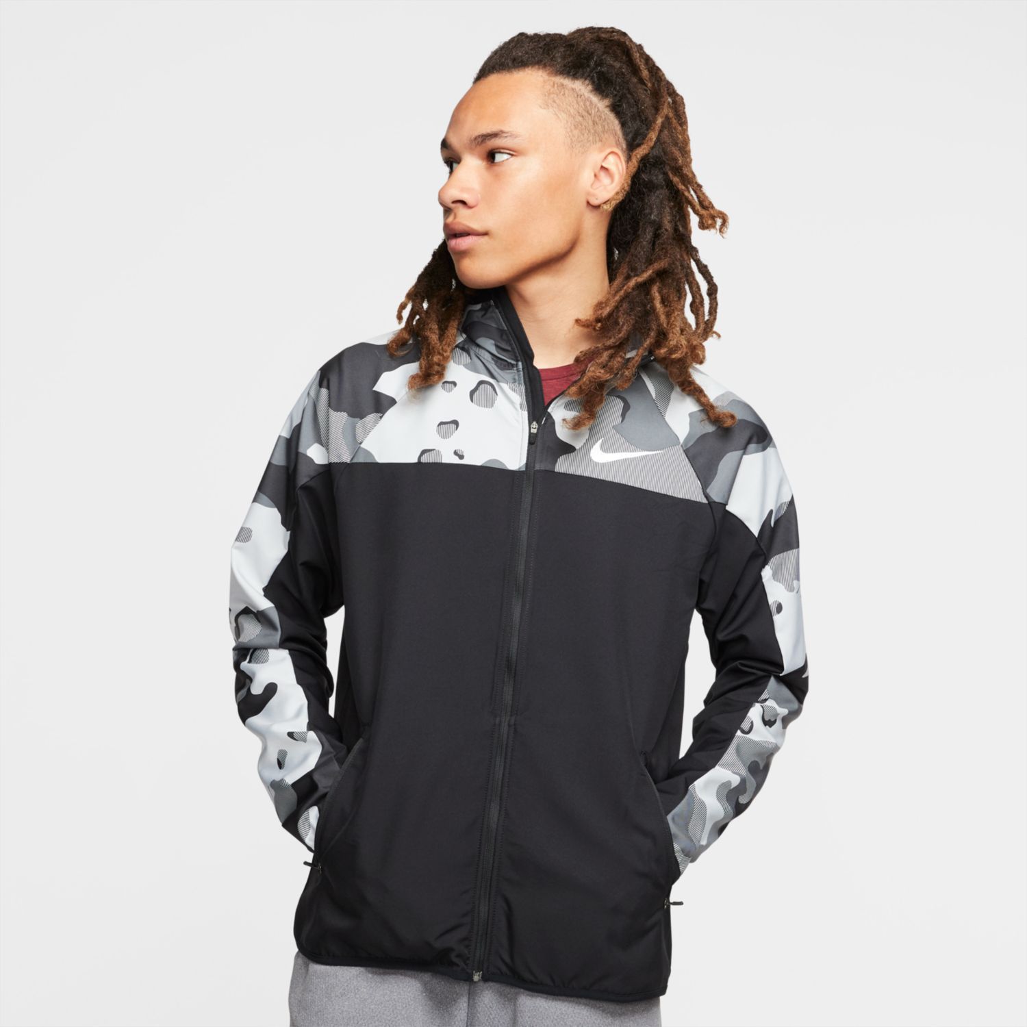 nike camo training jacket