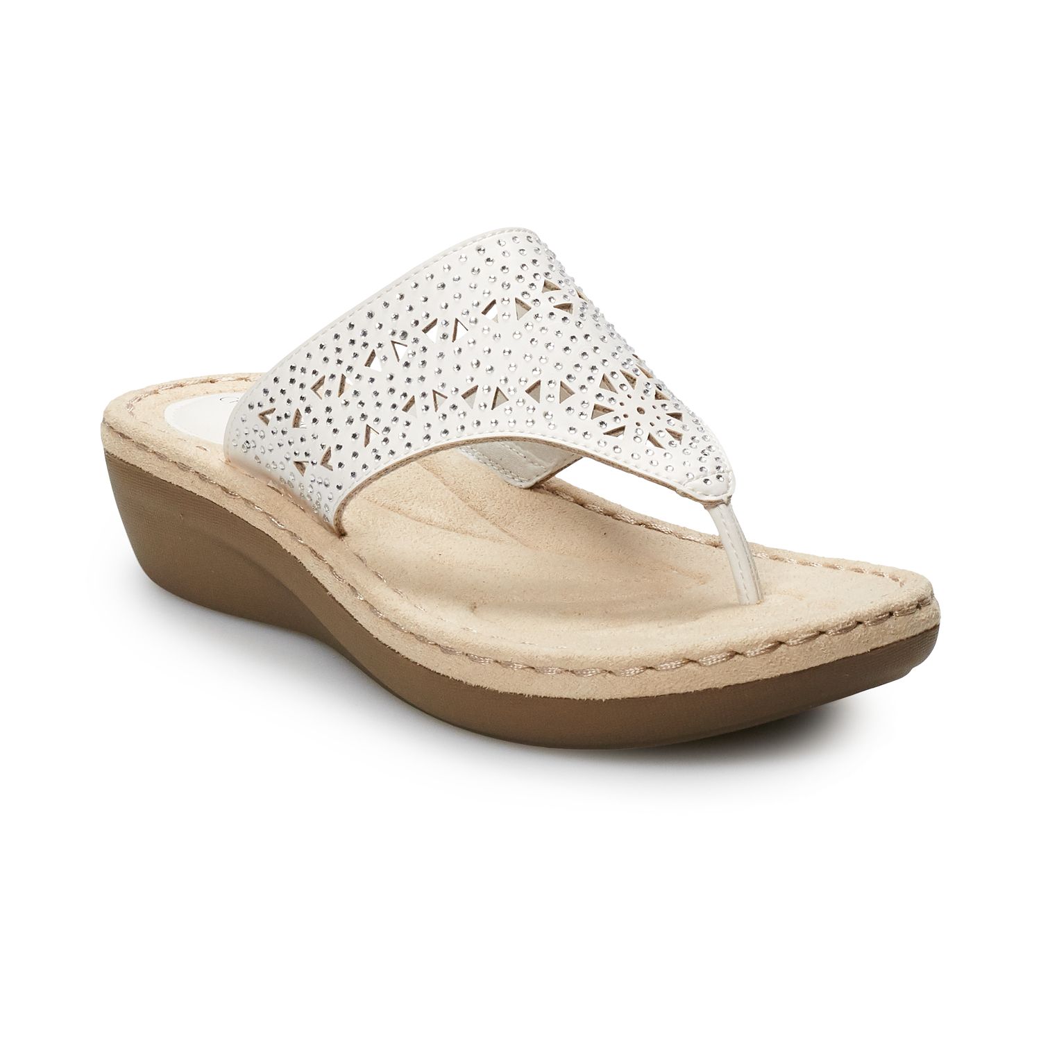 croft and barrow white sandals