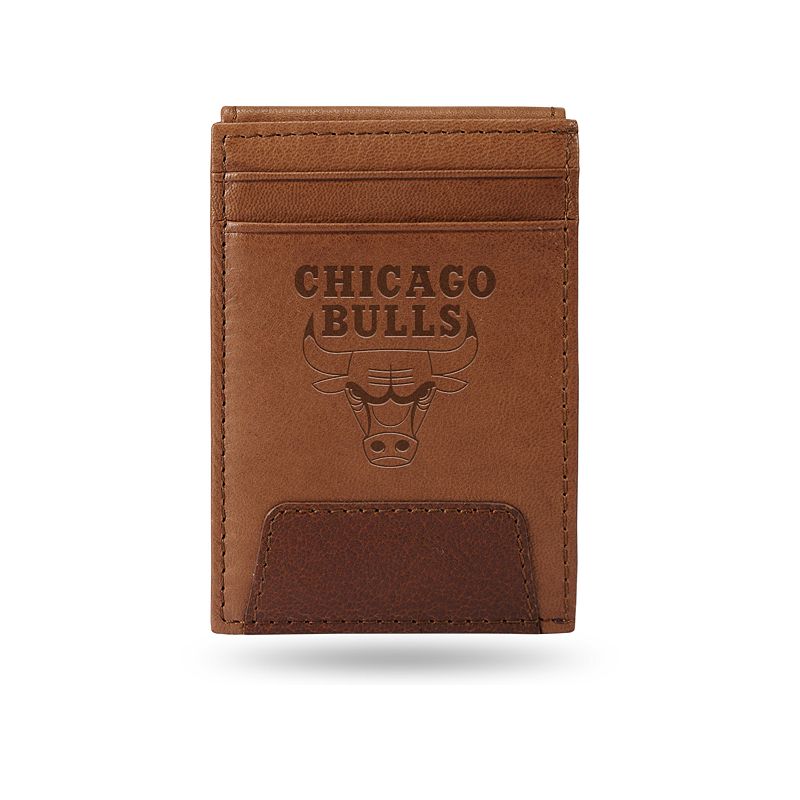 Chicago Bulls Embossed Slim Leather Wallet, Multicolor