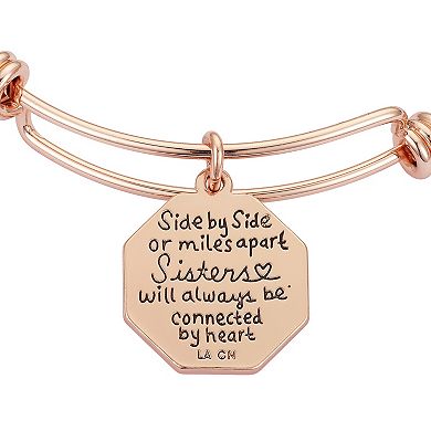 LovethisLife® "Sisters" Heart Bangle Bracelet