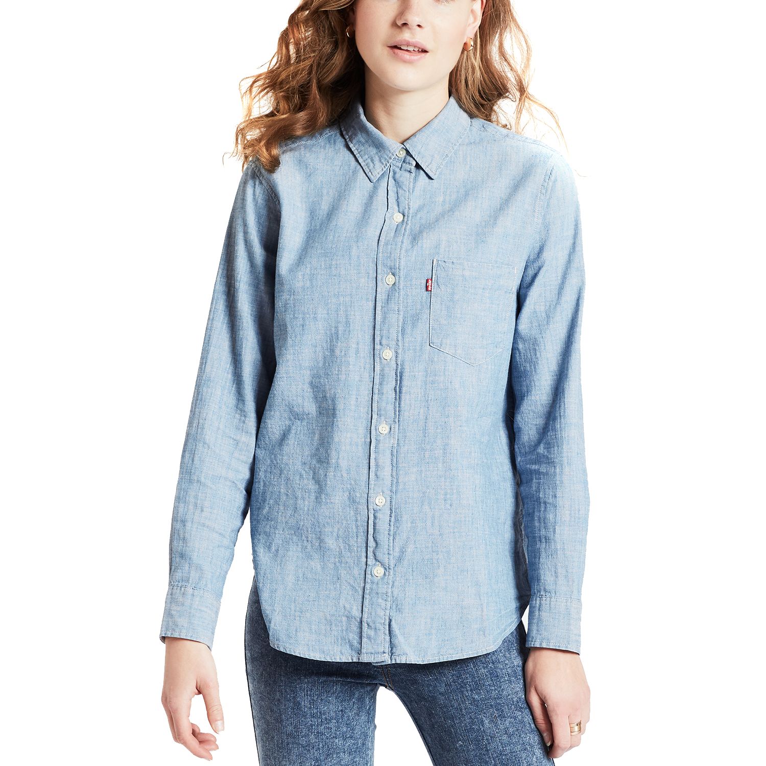 levi's boyfriend fit denim shirt