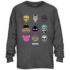 boys 8 20 fortnite chibi heads grid tee - fortnite boys